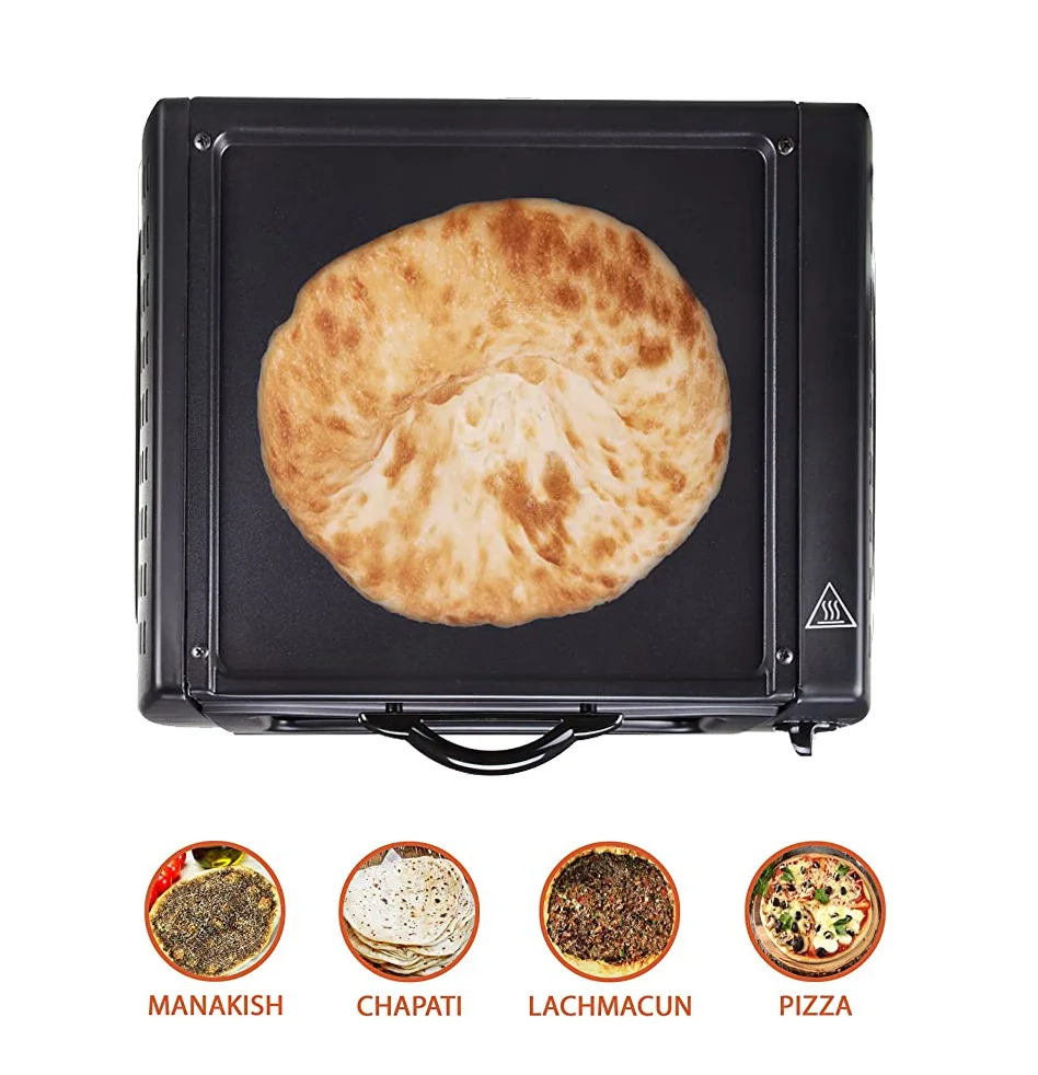 Roti Prata Naan and Pancake Fast Baking Tandoori with Hot Top Plate