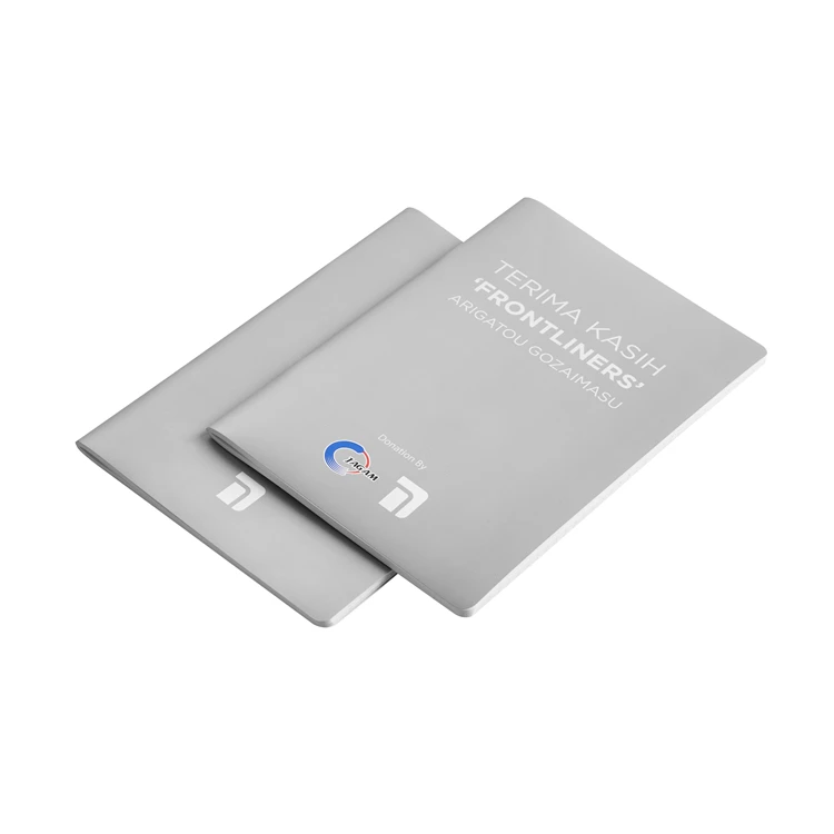 custom cheap all weathers outdoor saddle stitching notebook