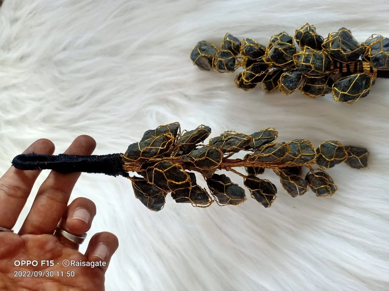 Wholesale natural Black Tourmaline Hanging Evil Eye Protection Curse Protection Protection Amulet For Home Wall Hanging