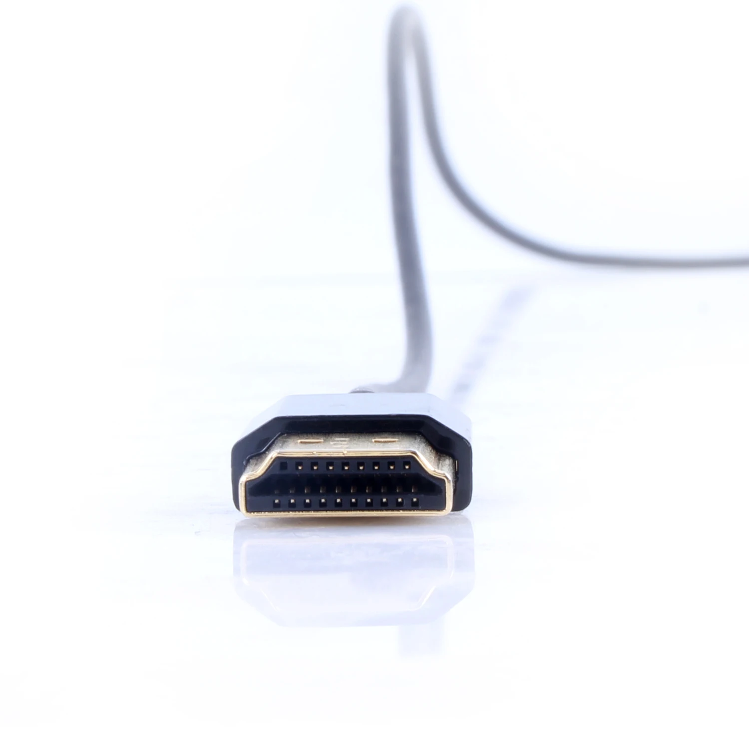 VCOM Black Thin HDMI Cable 1M 1.5M 2M Short Ultra Slim Gold-Plated 8K 2.1V 1080P HDMI Male To Male Cable