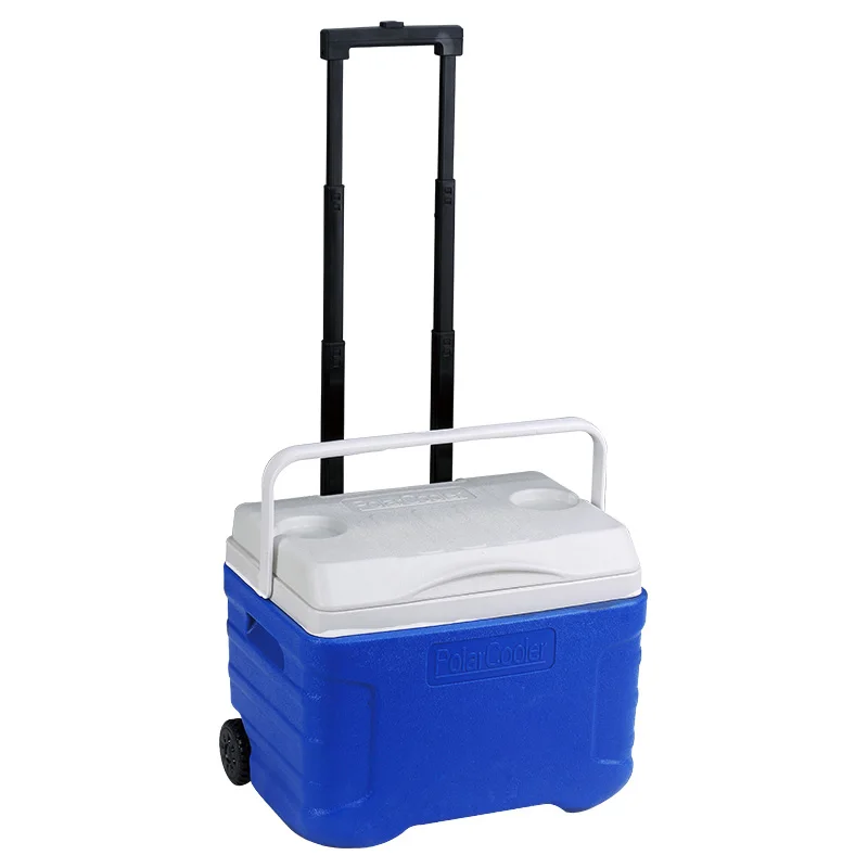 40 liter Ice Chest Portable Plastic Ice Box Large Cooler Vehicle Storage Box Thermal Insulated Coolers Box