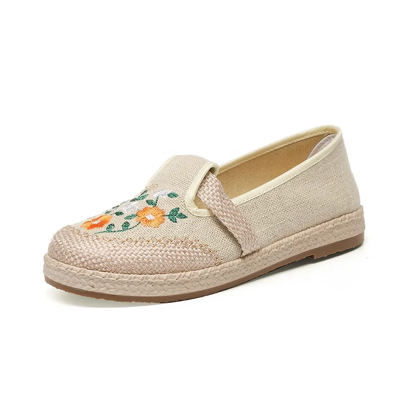 women leisure shoes Chinese traditional style new walking PVC sole light casual shoes