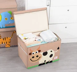Custom design foldable  Eco-friendly fabric material toy large storage box