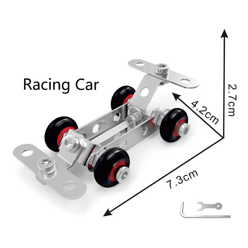 Creative Metal 3D Puzzle DIY Toy Kid Stem Building Educational Kit Toys 2023 for Children Gift