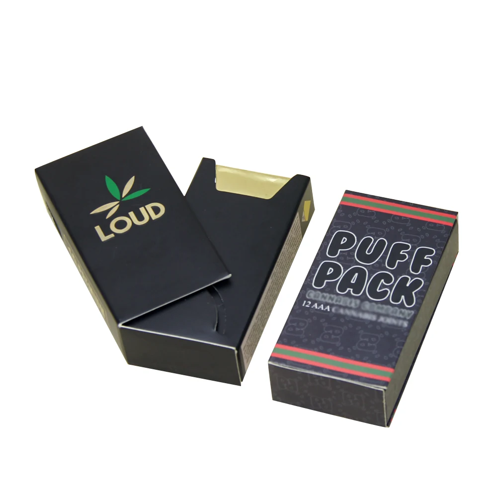 OEM ODM Hot Sellers Special Custom logo Slider Pre Rolled Cardboard Cigarette Box Packaging