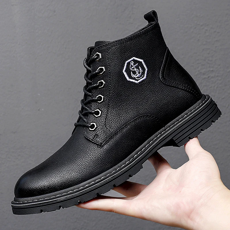 Новое поступление 2021, мужские резиновые ботинки из натуральной кожи, другие модные уличные ботинки Captain, мужская повседневная обувь