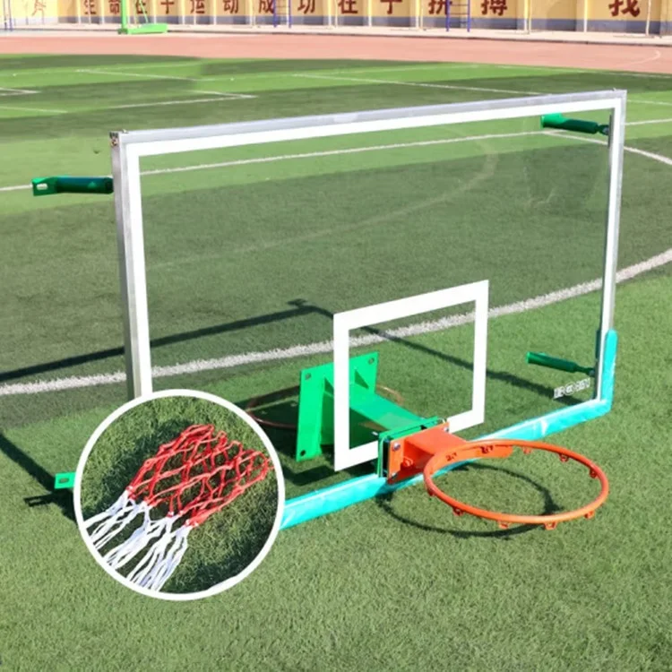 Standard 10mm 12mm basketball hoop board FIBA 1050*1800mm tempered glass basketball rim and backboard