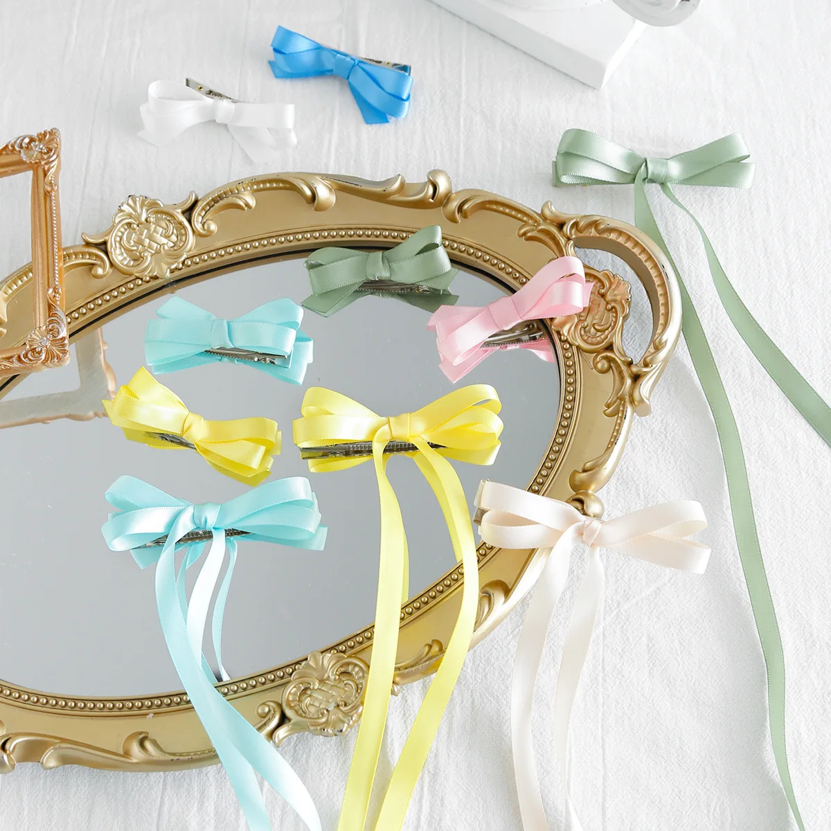 Ready stock 10mm Luxury Gift Wrapping Pull Bow Wine Bottle Neck Decorative Pre Tied Gift Flower Ribbon Bows