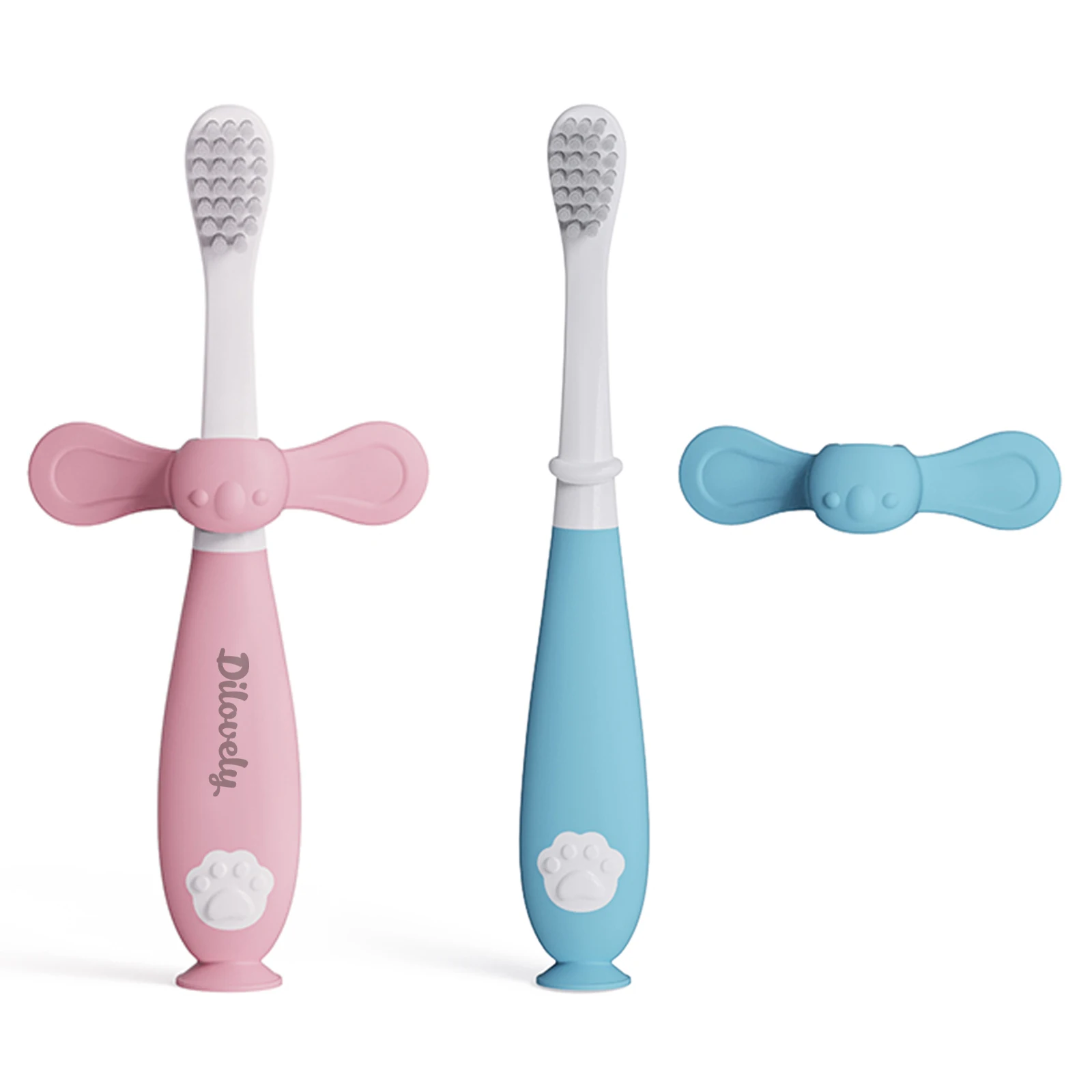 Органическая силиконовая детская зубная щетка с мягкой щетиной для ухода за деснами и зубами
