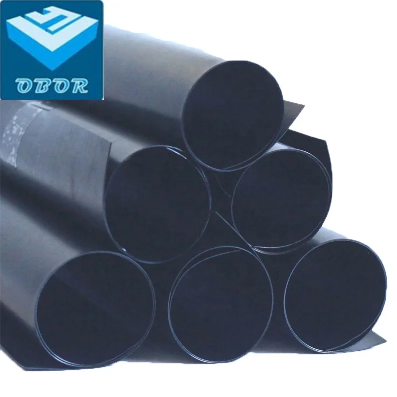 HDPE черный геомембран для рыбоводства, бассейна, озера, плотины, пруда, вкладыши, оптовая цена