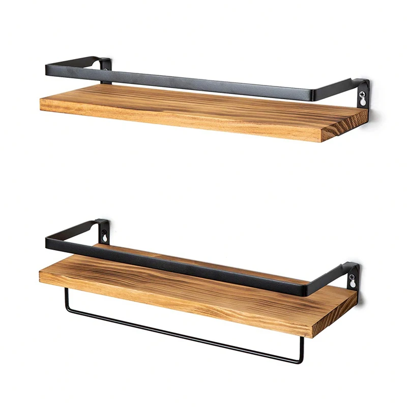 
Set of 2 Decorative Modern Wooden nordic decorative Wall Mounted Floating Shelf 