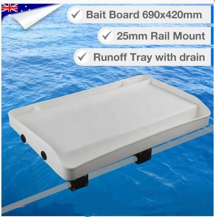 Live Boat Cutting Board Bait Table Boat Fishing Cutting Rail Mount Bait Board