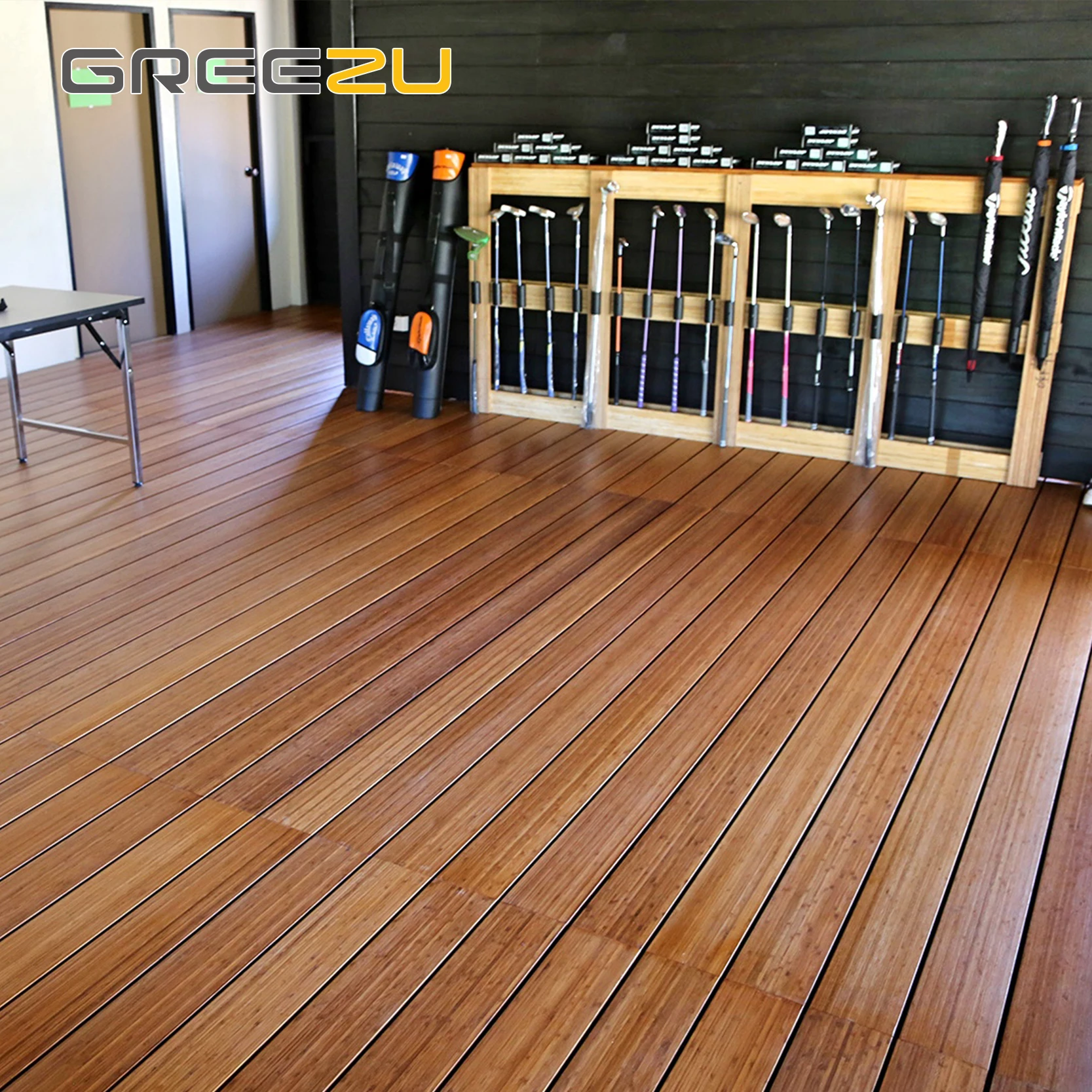 Greezu TAP & GO High quality bamboo floor laminate waterproof bamboo floor Factory customized bamboo flooring