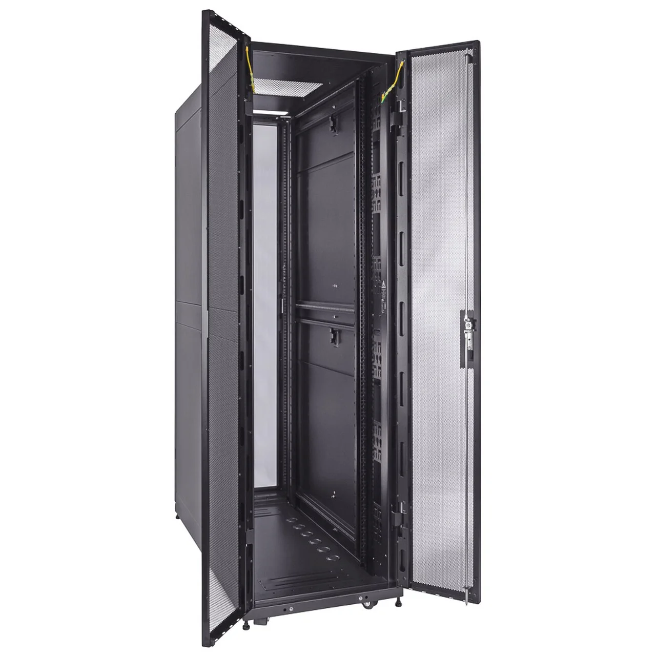 1200mm depth Fan Compatible Top Glass Door  42U Server Rack Cabinet