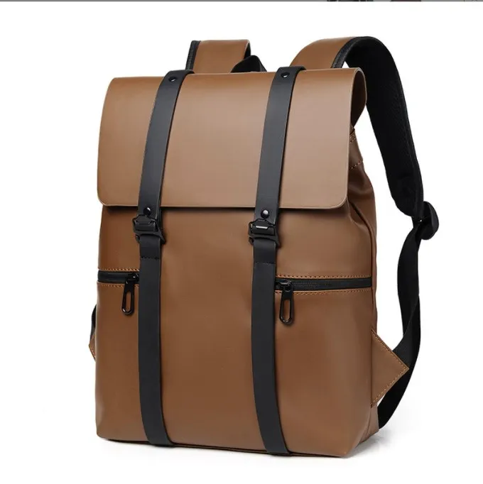 Wholesale students shoulder laptop backpack PU Waterproof Backpacks Casual Woman Men Backpacks