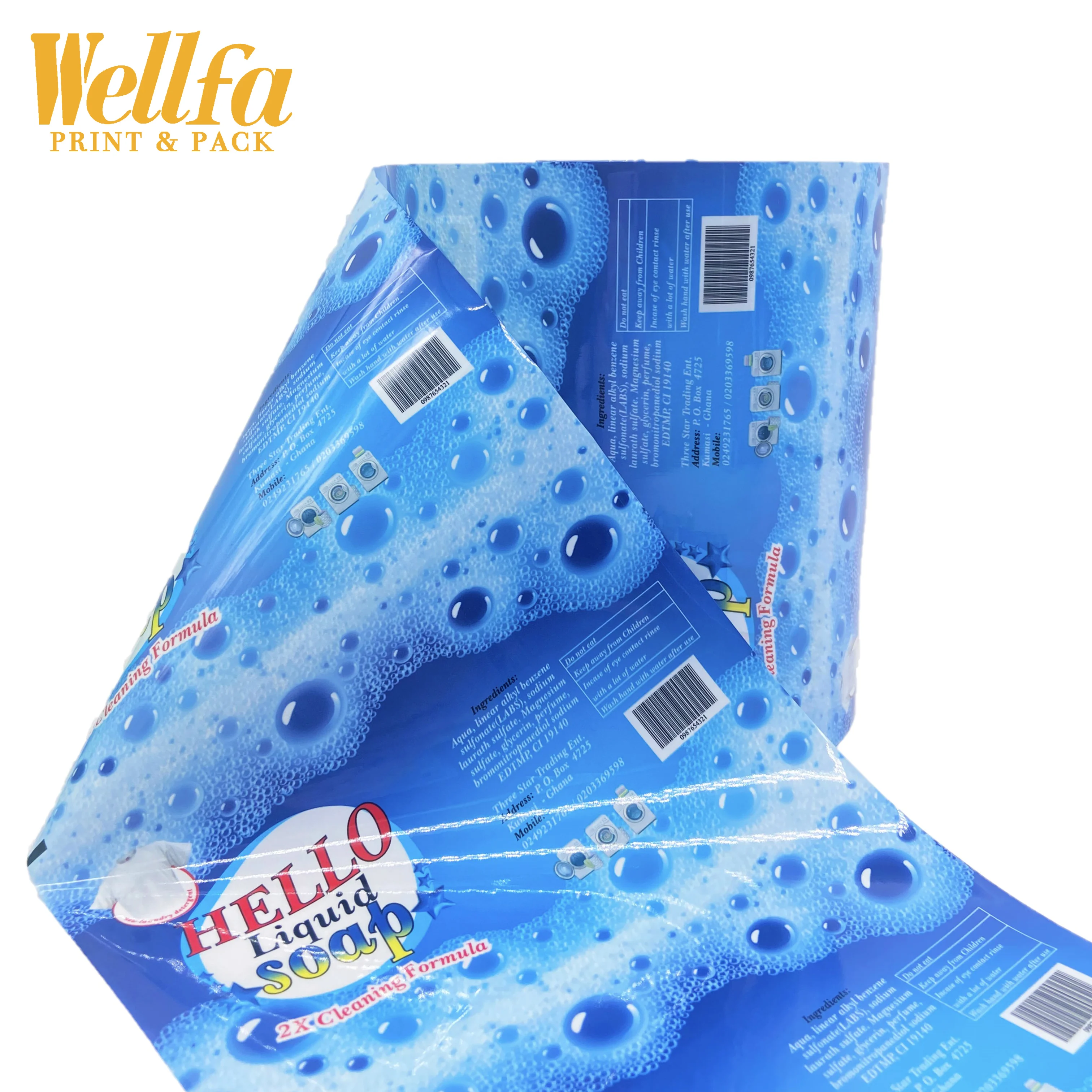 Factory OEM Custom PET Washing Powder Package Lamination Plastic Film Rolls