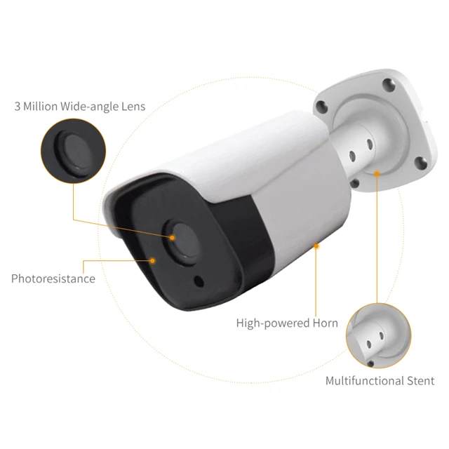 3 Мп 4 канала наружная 1 ТБ ip poe trak 360 камера nvr комплект системы