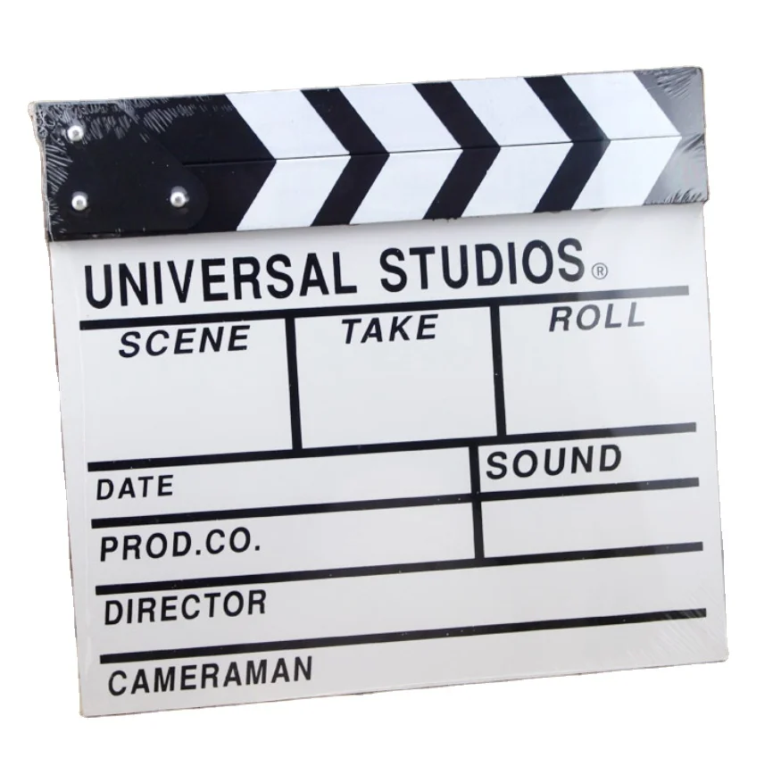 Tv & Movie shooting props wooden director board castanets wood clapperboard