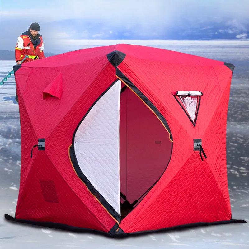 Factory direct sale 3-4 person winter ice cube winter carp fishing tent house