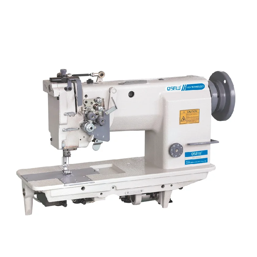 QS-20528BW техника double needle одноигольная Промышленная швейная машина большой крюк крест стежки индустриальная