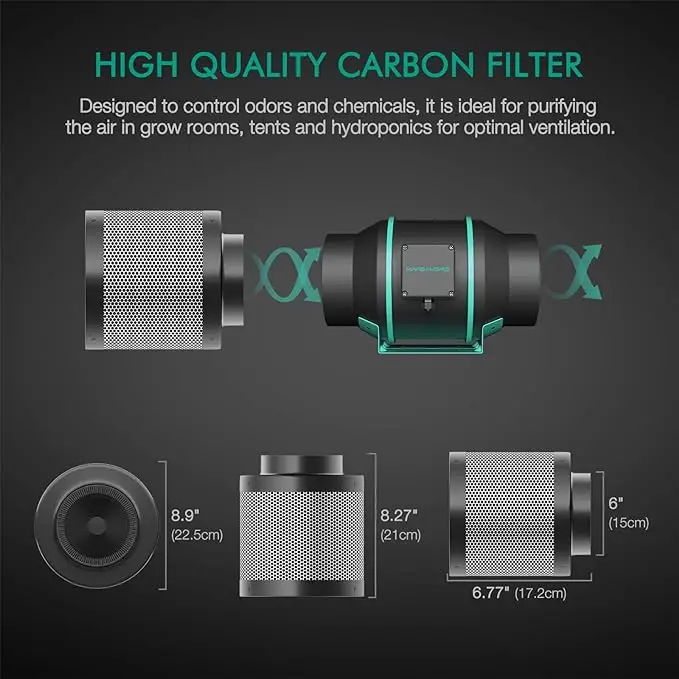 Hydroponics Carbon Air Filter Grow Room System Activated Carbon Air Filter For Greenhouse