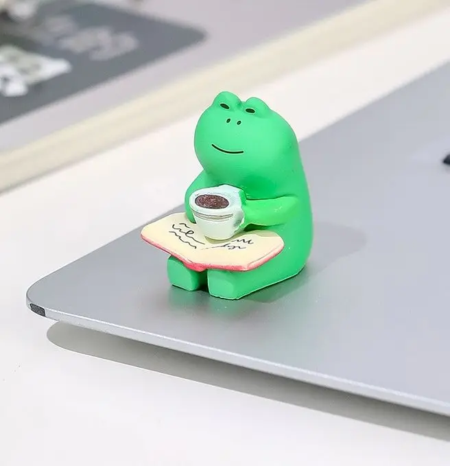 Desktop Ornaments Frog Rocking Chair Cute Ornaments Doll Photo Boutique Ornaments Set