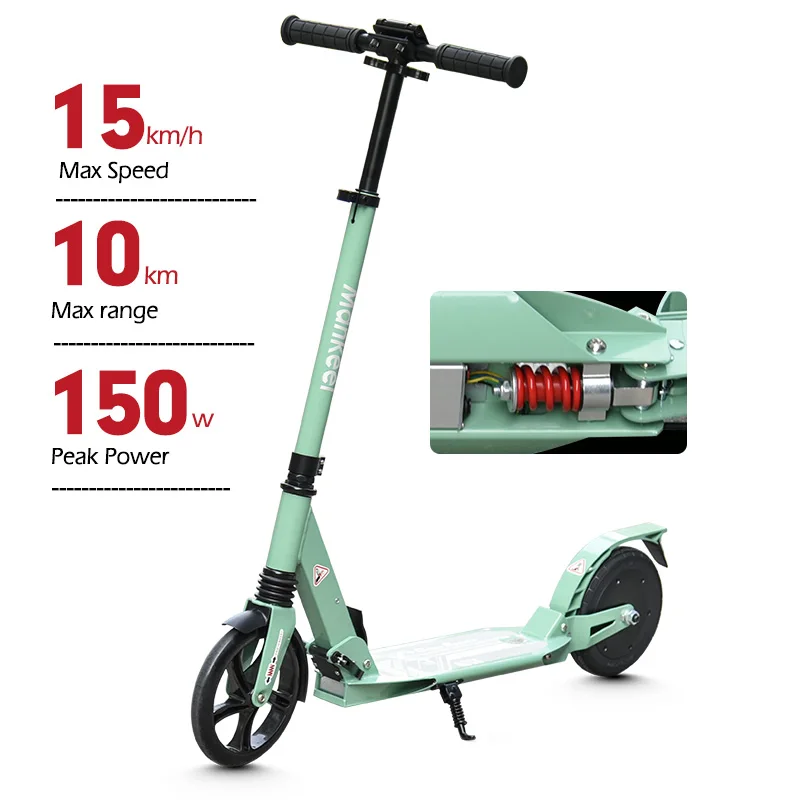 MK072 Patinete Electrico 150W 8 Inch Cheap Price China E Scooter Moped Foldable Kick Foot Electric Scooters for Kids Adults