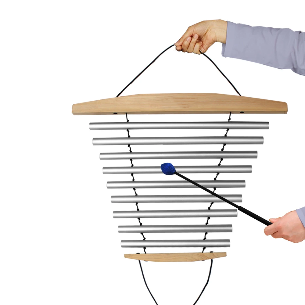 Wholesale Price One piece swing 9 bar tune Aluminum Flow Wind Chimes
