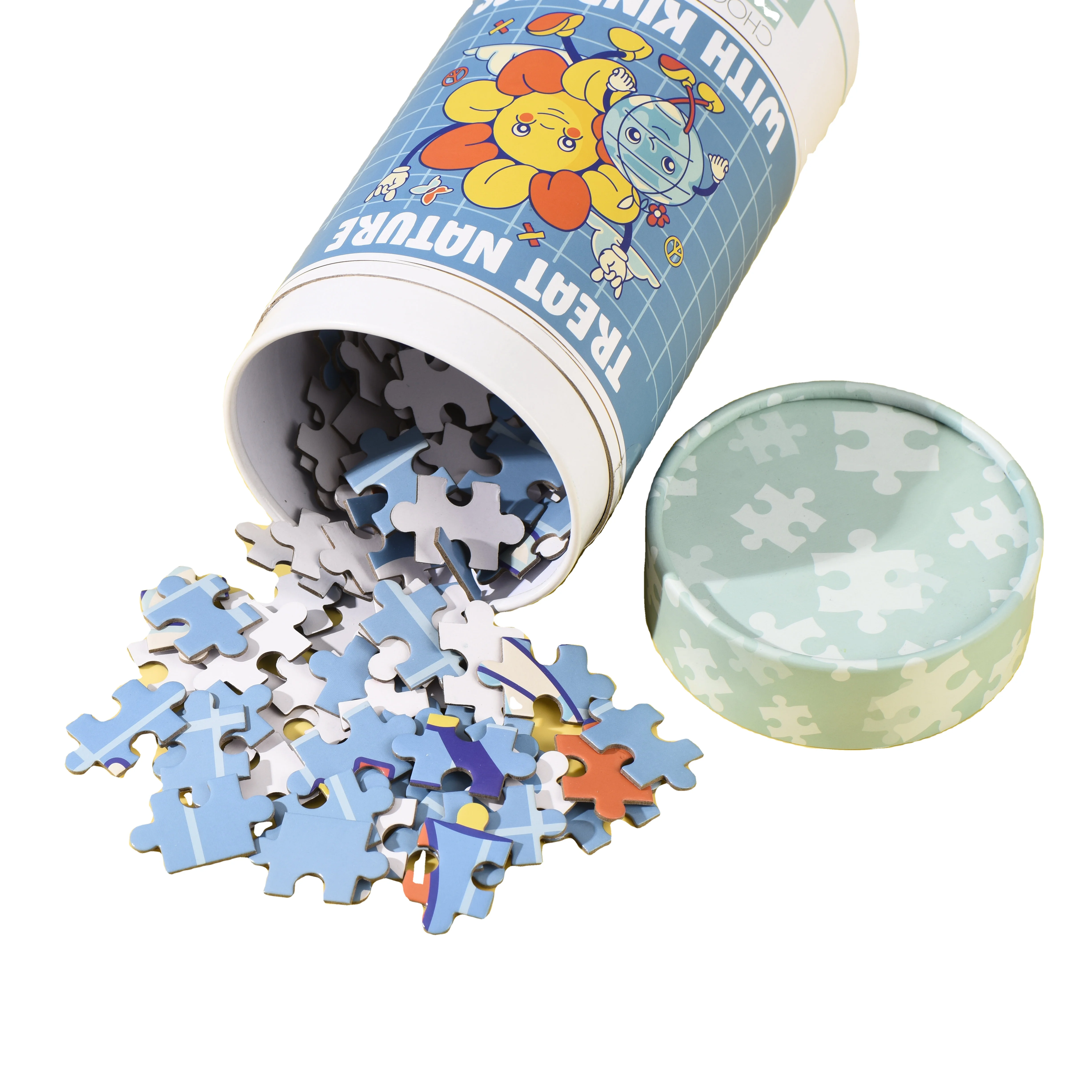 Custom Puzzle 500Pieces Cardboard Paper Puzzle Game Toys Rompecabezas Children Jigsaw puzzle box