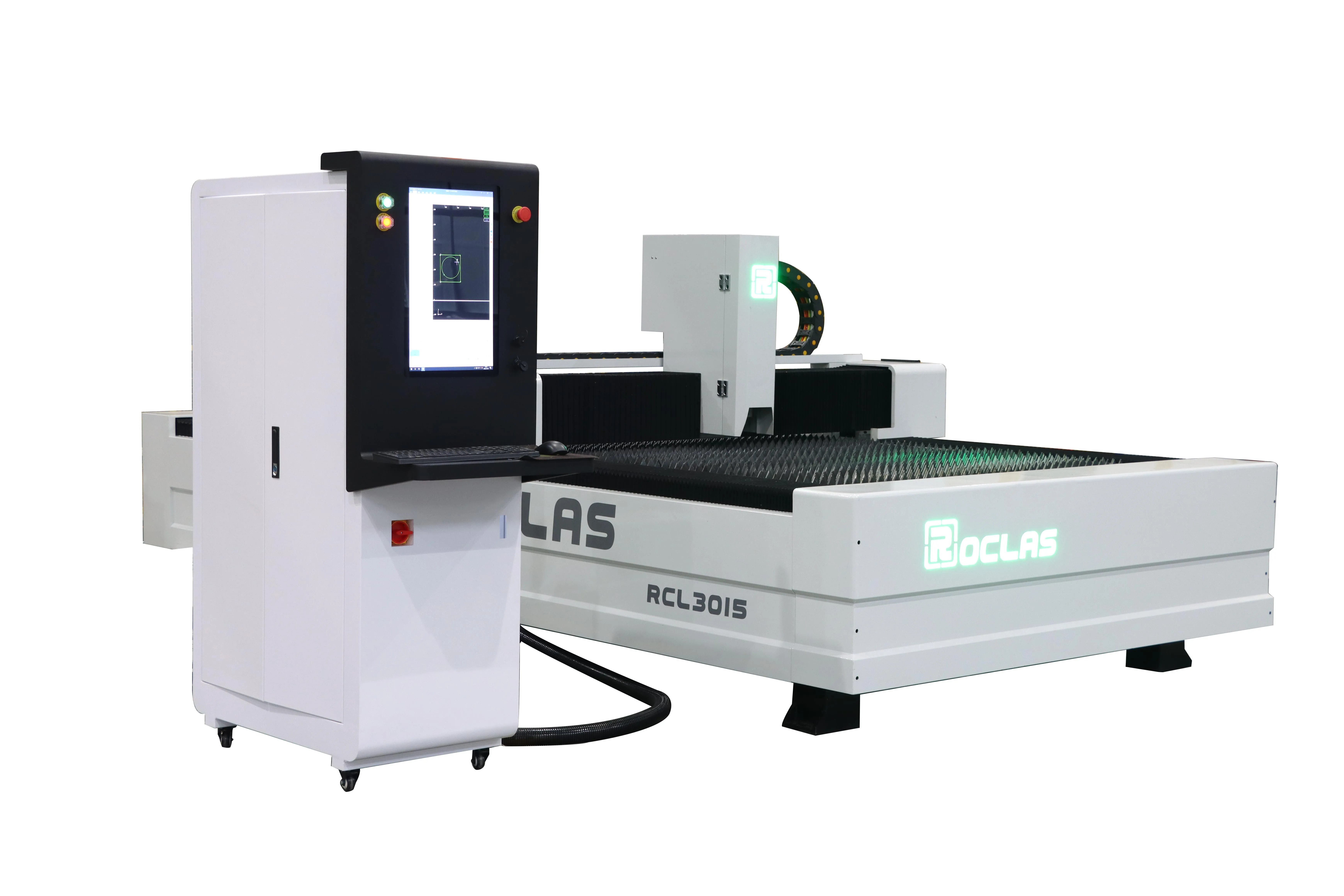 Roclas Laser 3000 x 1500mm Fiber  Laser Cutting Machine  Metal Cutting Machine in Jinan Fiber Laser Cutting Machine 3000w 6000W