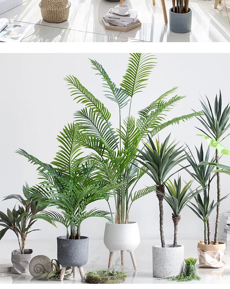 Hot Chinese factory high quality simulation 1.8 meters indoor artificial Hawaii palm plant bonsai artificial plant fake tree