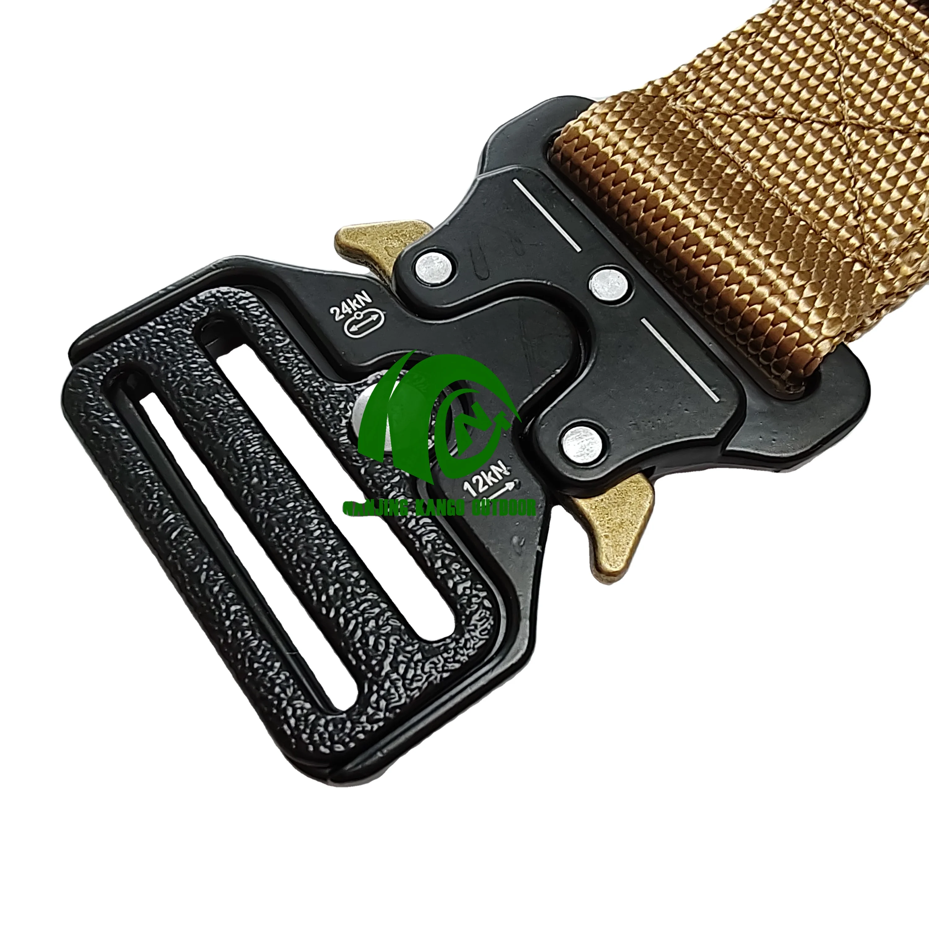 Kango Oxford Camouflage Outdoors Nylon Security Quick-Release Plastic Buckle Men Canvas Belt Tactical War Battle Belt