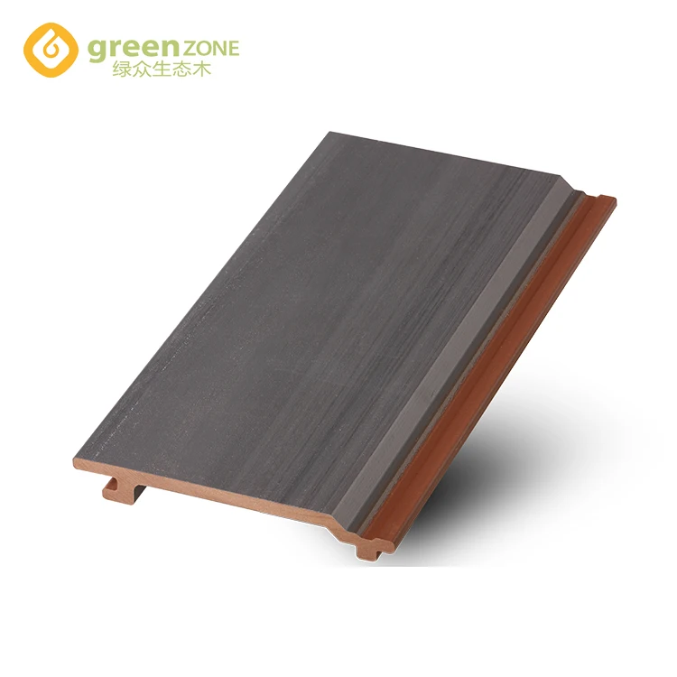 Garden grey board plastic wood panel wpc exterior wall cladding