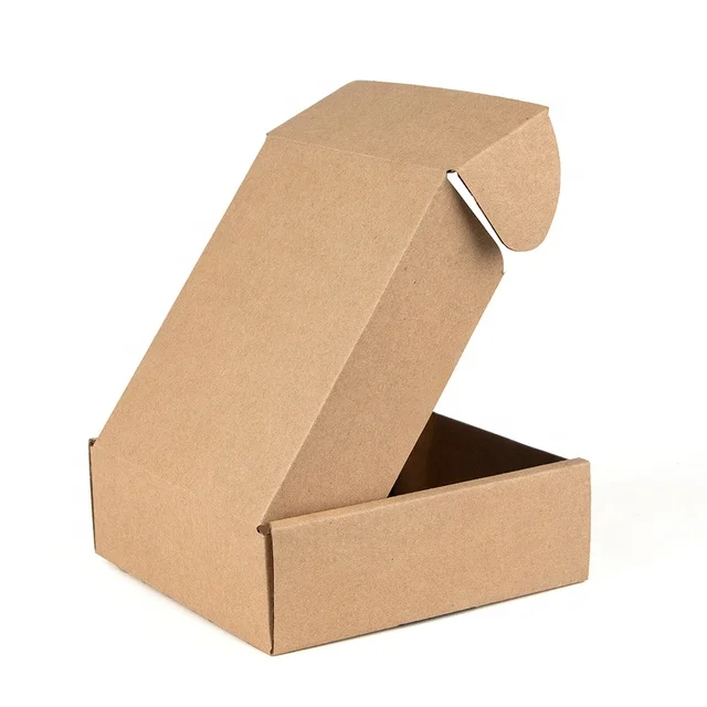 Kraft Box Wholesale Color Package Carton Small Gift Box Wigs Blank 3layer Corrugated Box Customized Size Printed Logo