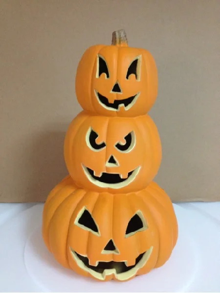 Wholesale at factory price Halloween fence lights Lighted Pumpkin Party Pumpkin head lamp