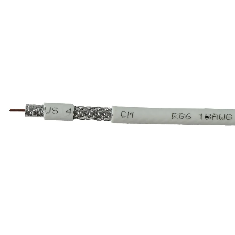 
Dual Shield CATV 3.0 GHz 18 AWG BC 75Ohm residential commercial antenna cable television satellite RG6 coaxial cable 