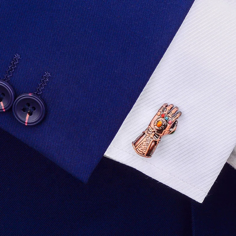 SAVOYSHI Novelty Cufflinks for Mens Suit Shirt Cuff High quality Red Copper Cuff links Brand Male Jewelry Gift