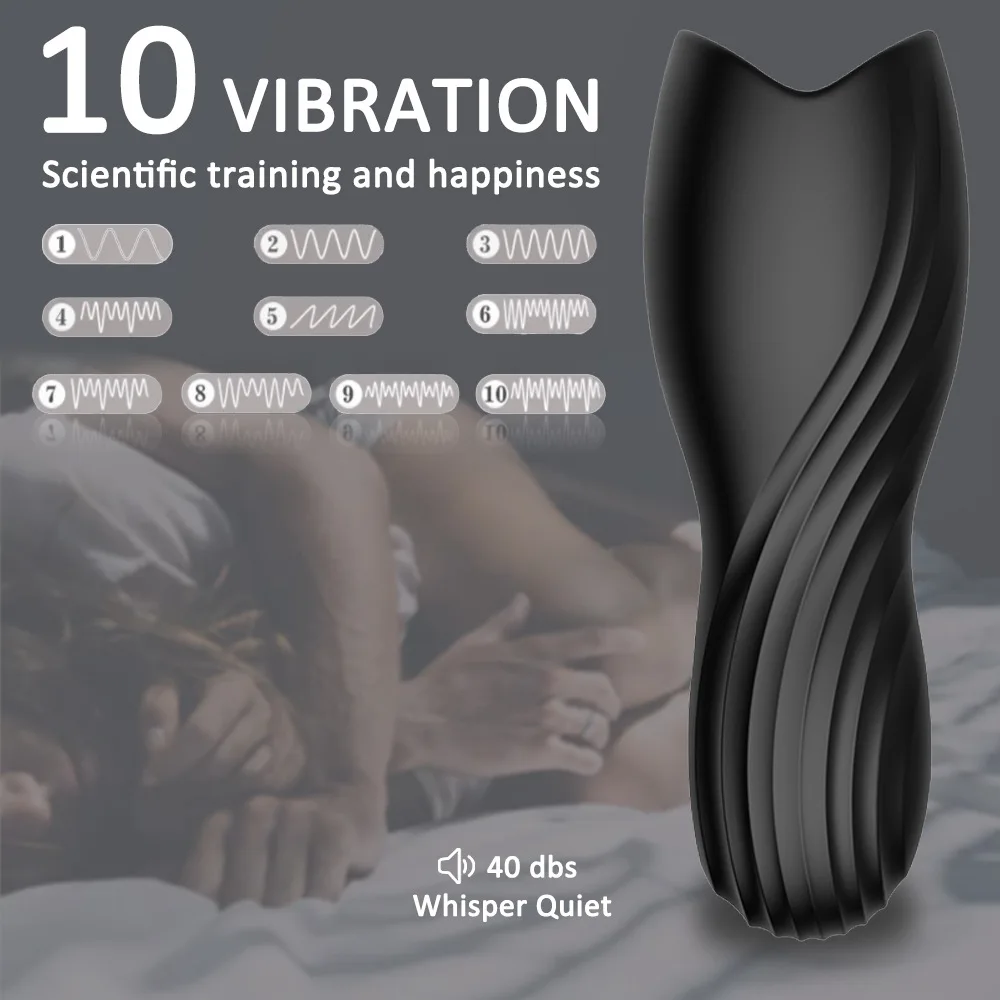 The big mouth vibrates in multiple frequencies masturbation cup adult sex toy for man