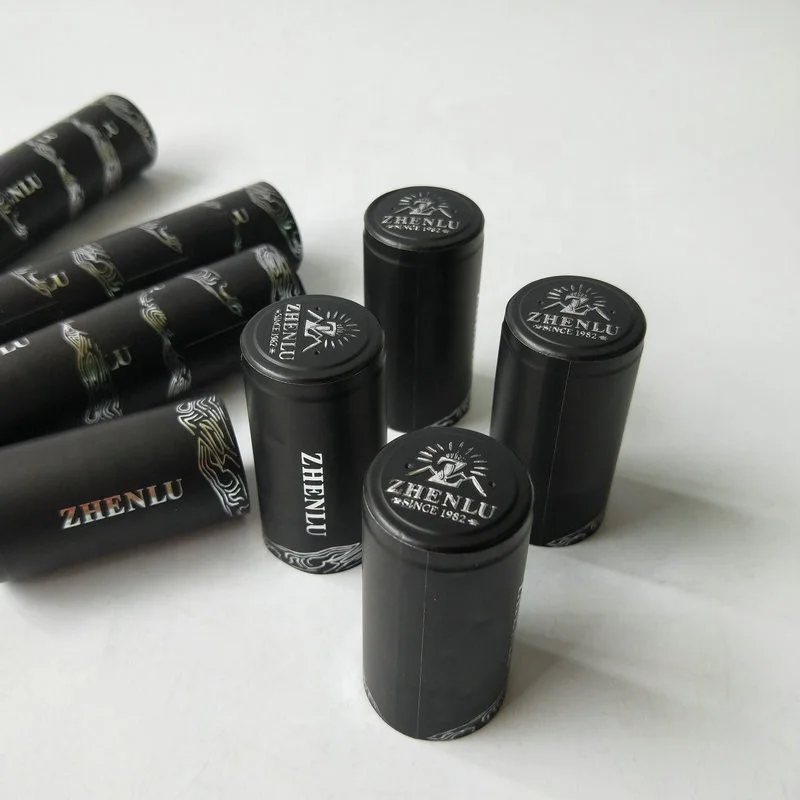 Matte Black Color Heat Sensitive Shrinkable PVC Wine Cap Seal