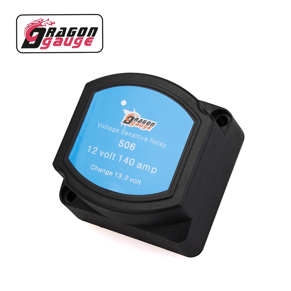 DRAGON GAUGE 12V 140A Battery Isolator Voltage Sensitive Relay For ATV UTV Boat (VSR) Car Accessories Car Battery Relay