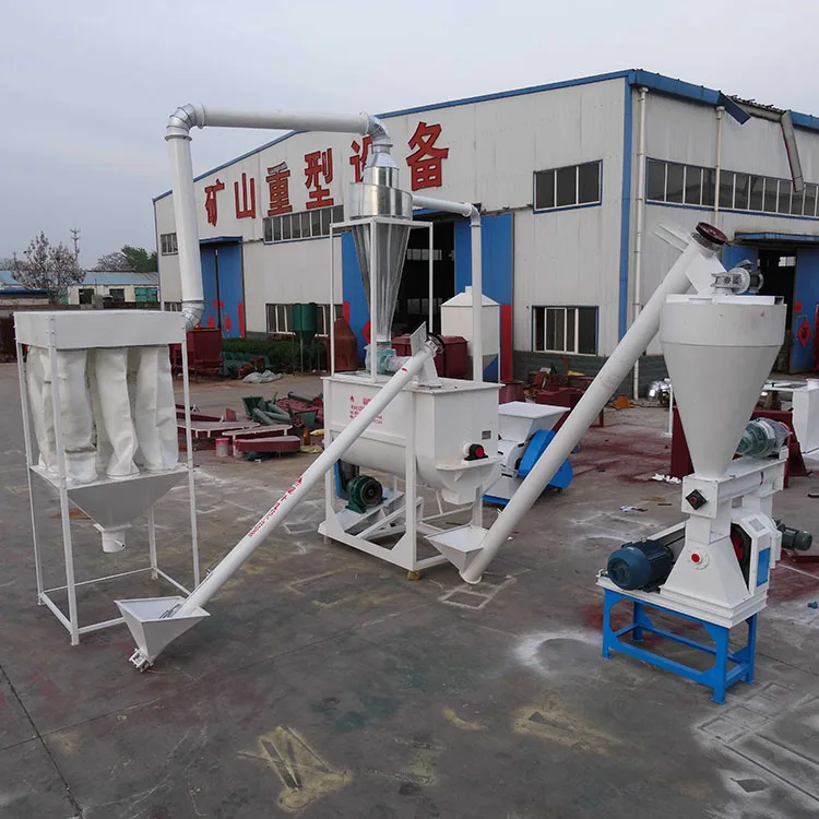 Small farms feed mills szlh ring die type grass powder pellet feed production manufacturing line