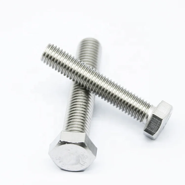 DIN933 Stainless Steel 304 Full Thread hexagon bolt a2 fastener m6 hex bolt (85mm-150mm)