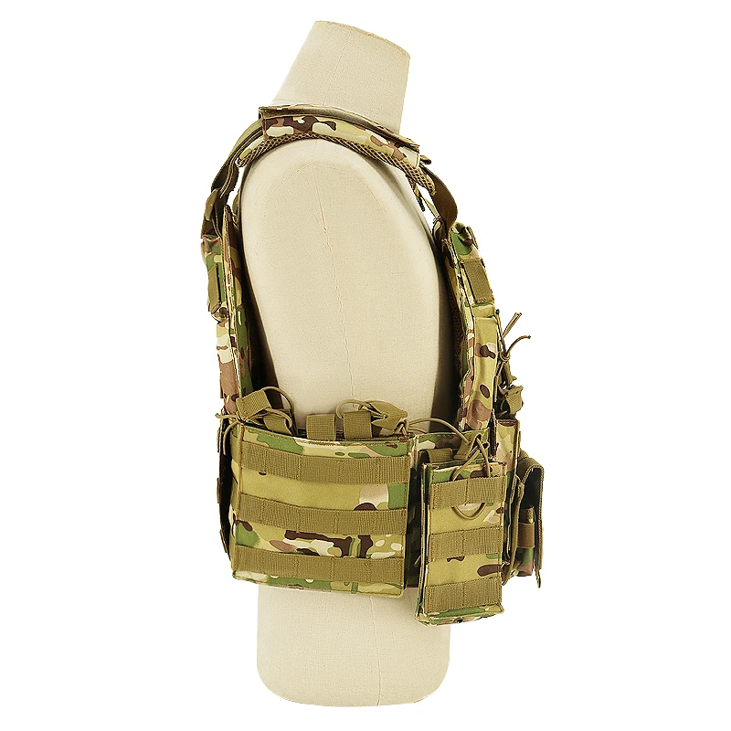 Camouflage CP Woodlande Armor Weight Hunting Security Guard Gear Tactical Vest Plate Carrier with Magazine Pouches