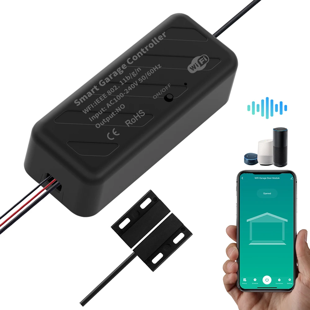 Factory supply Wireless WIFI Garage Door Opener Sliding Gate Controller module Support Smart Life APP switch