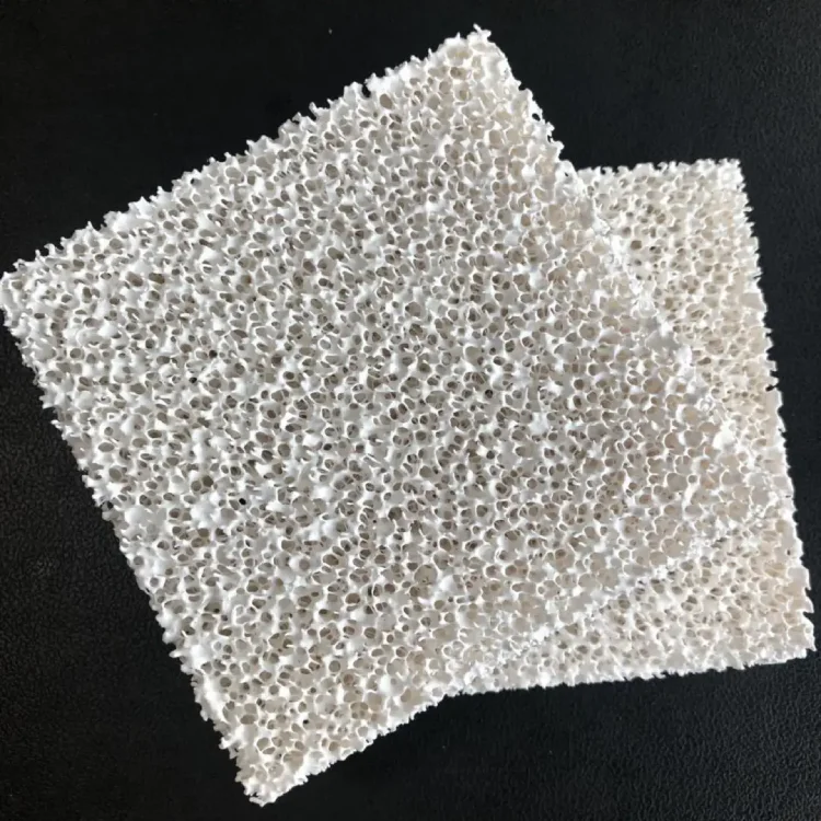 Casting and foundry porous 10-100 ppi sic ceramic foam filter alumina zirconia ceramic foam filter