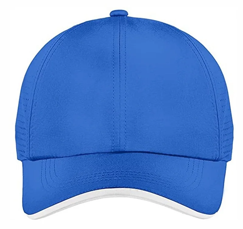 Custom 6 Panel High Quality Quick Dry Breathable Laser Holes Perforated Cap with mesh Cap
