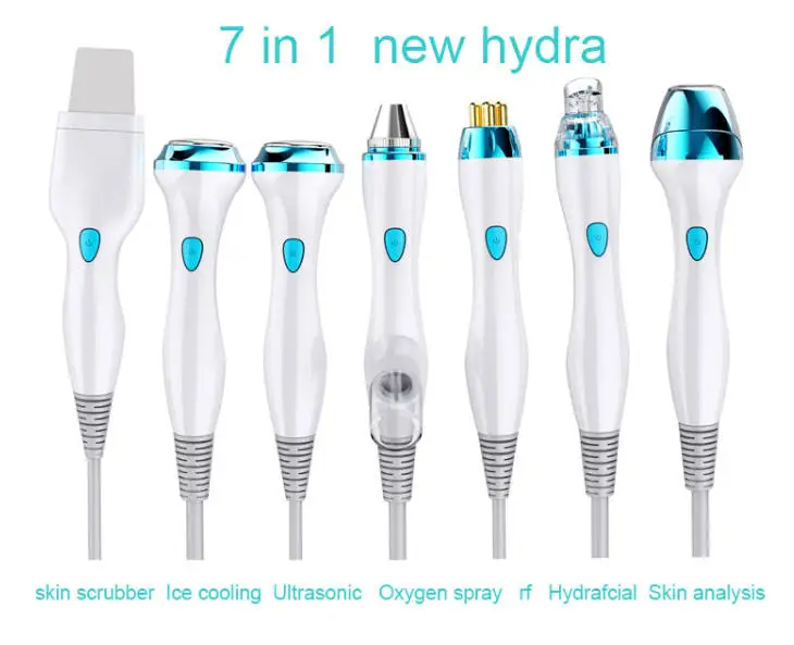 Multifunctional 7 In 1 Skin Care Beauty Machine Smart Ice Blue Plus Hydra Aqua Peeling Oxygen Jet Microdermabrasion Device