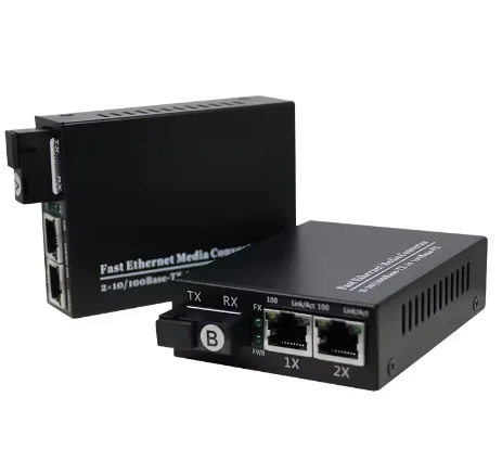 100/1000M 20km RJ45 Single Fiber Single Mode Ethernet Fiber Optic  Netlink Media Converter Gigabit SC