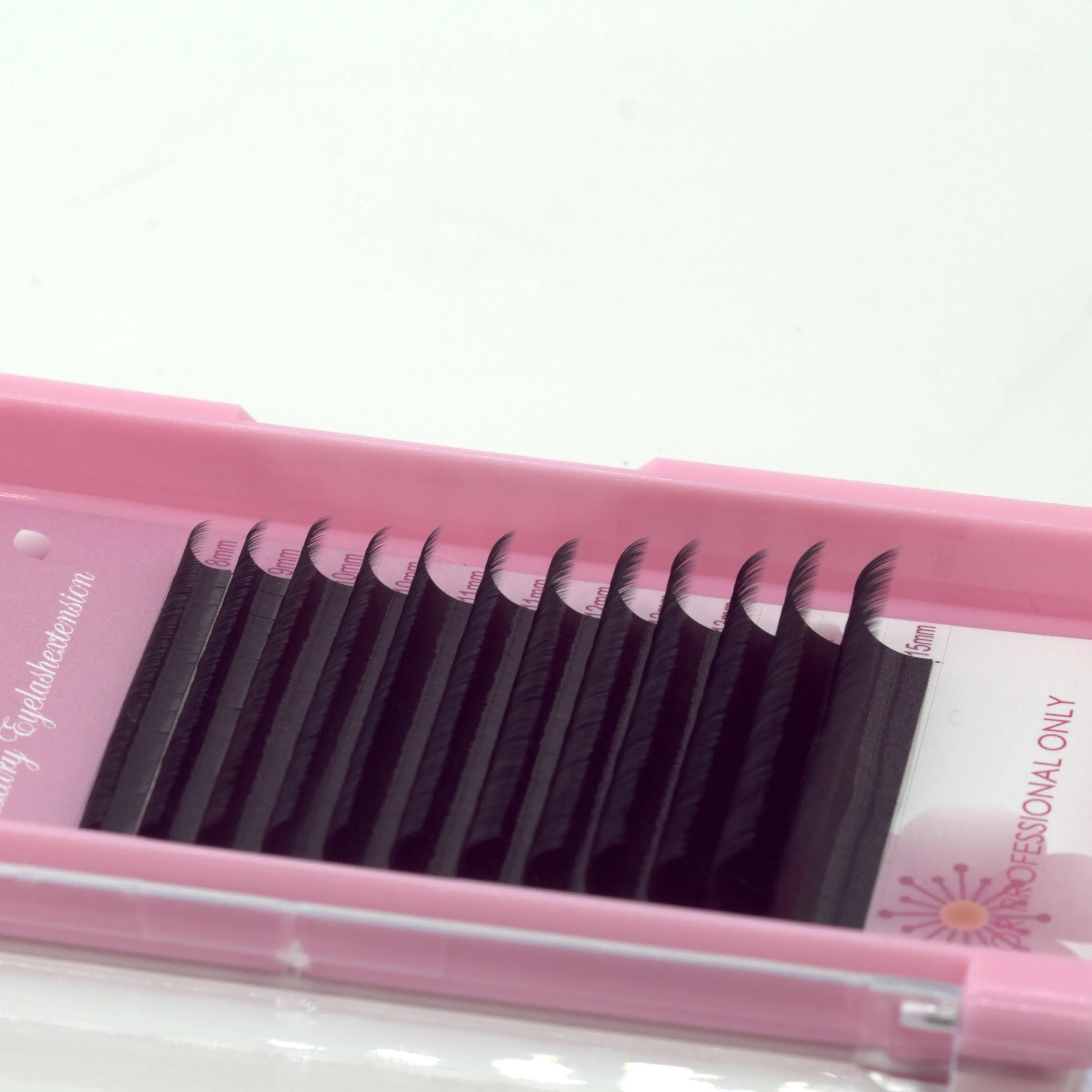 Мягкие профессиональные кашемировые индивидуальные плоские ресницы OEM Ellipse