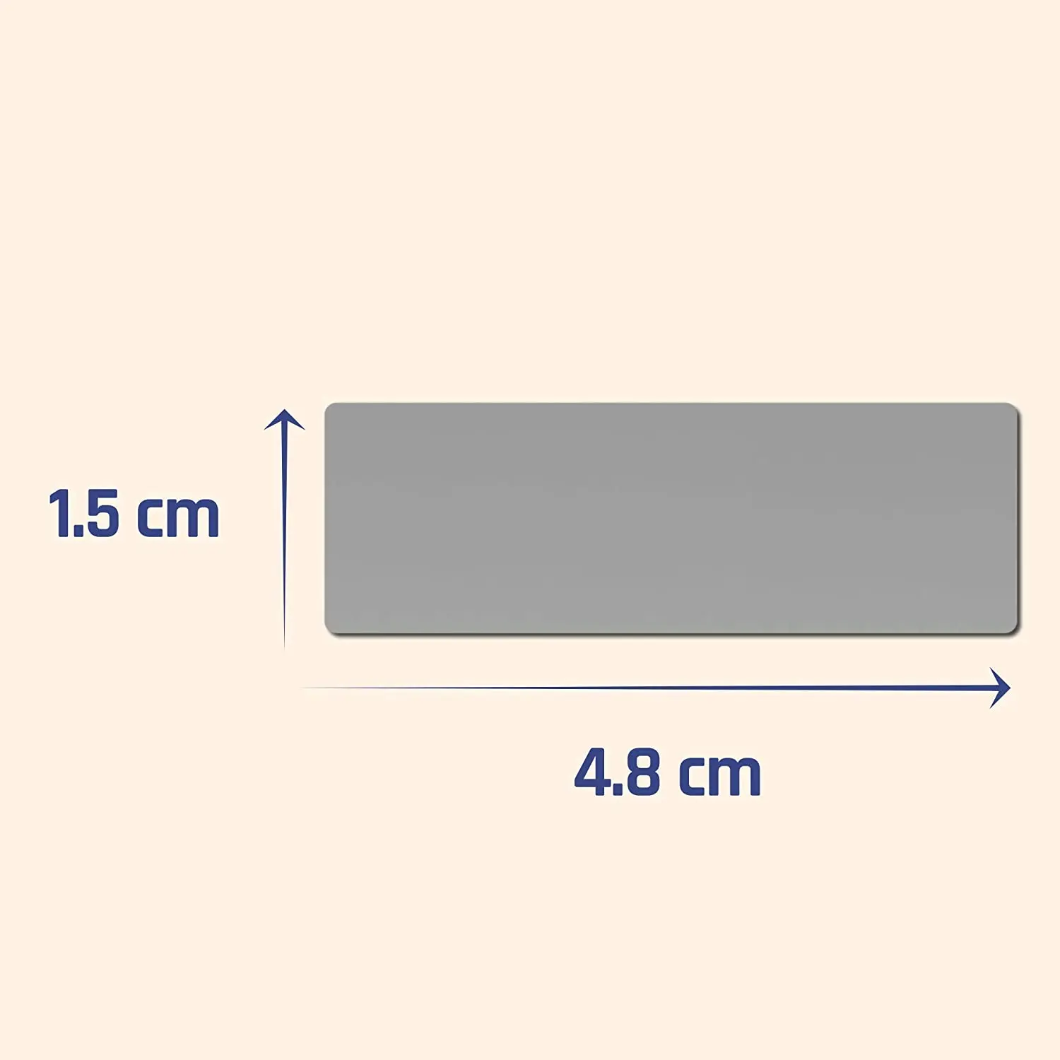 Rectangle Scratch Off Labels Stickers Personalized Custom Gray Paper DIY Gift & Craft Poly Bag for Individual Packing Accept